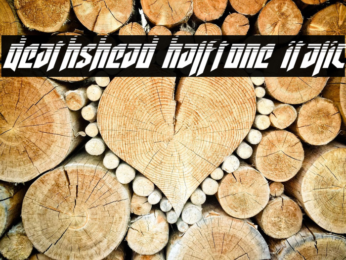 Deathshead Halftone Italic Example 2