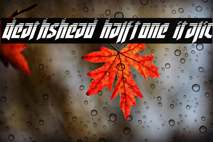 Deathshead Halftone Italic Example 3