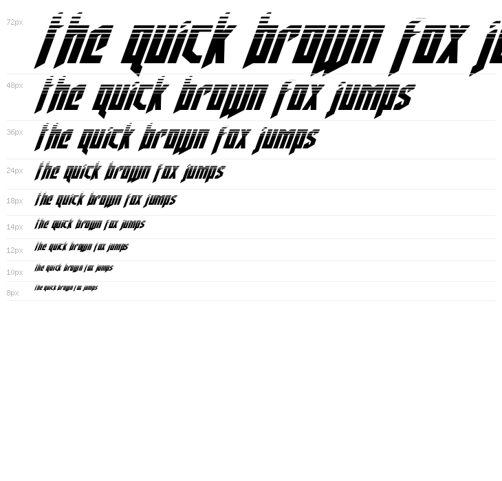 Deathshead Halftone Italic Waterfall