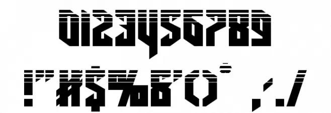 Deathshead Halftone Font OTHER CHARS