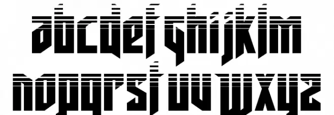 Deathshead Halftone Polices MAJUSCULES