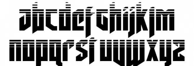 Deathshead Halftone Fuentes MINÚSCULAS
