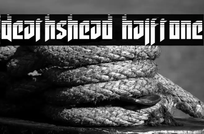 Deathshead Halftone Font examples