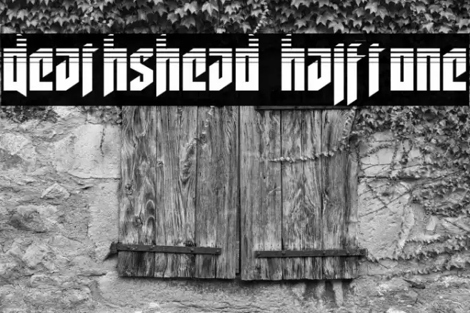 Deathshead Halftone Font examples