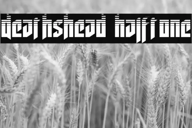 Deathshead Halftone Font examples