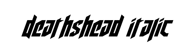Deathshead Italic  baixar fontes gratis