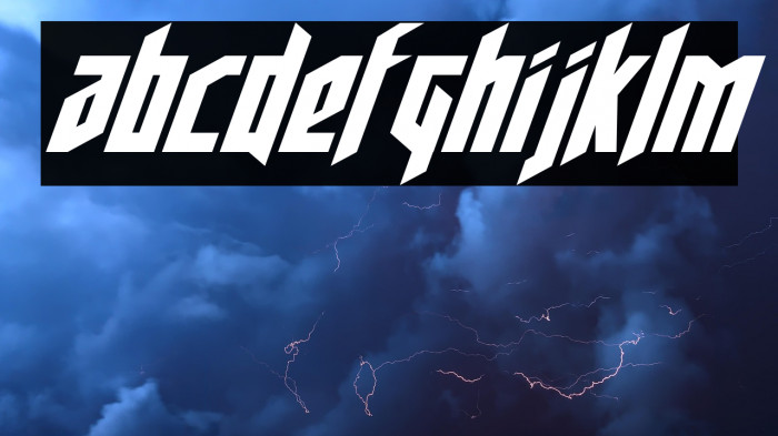 Deathshead Italic Example 1