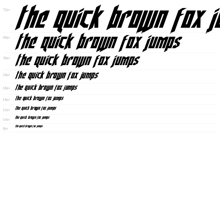 Deathshead Italic Waterfall