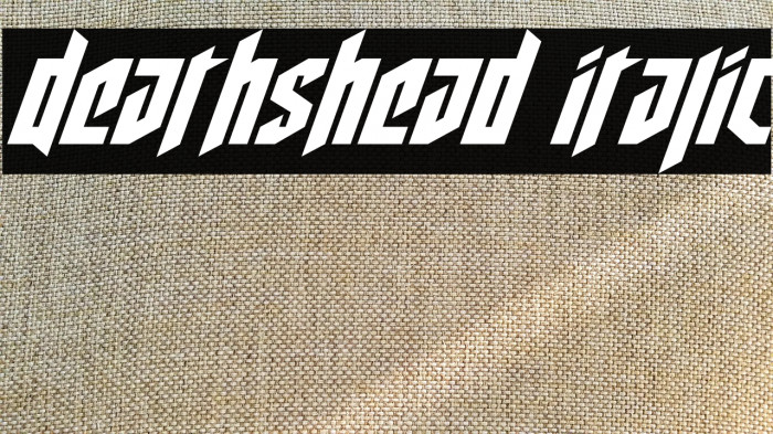 Deathshead Italic Example 1