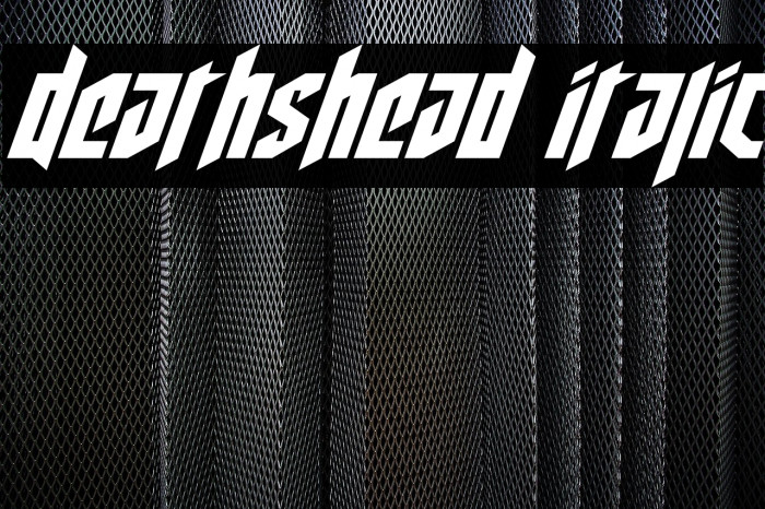 Deathshead Italic Example 2