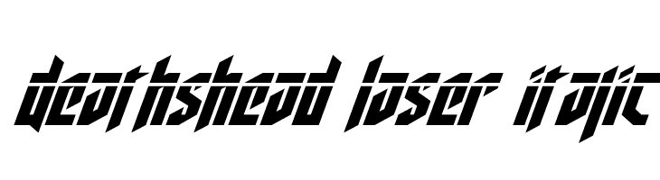 Deathshead Laser Italic  नि: शुल्क फ़ॉन्ट्स डाउनलोड