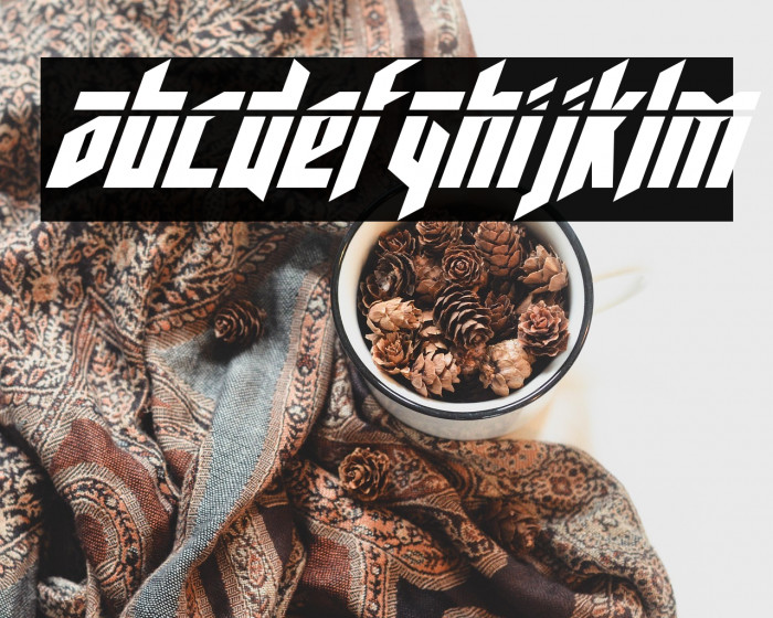 Deathshead Laser Italic Example 2