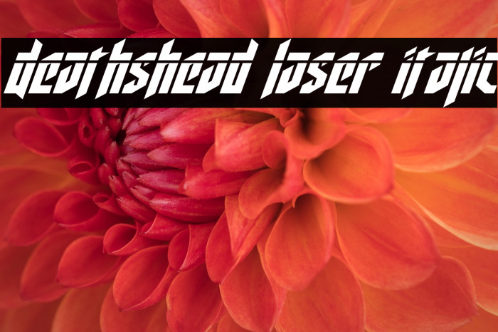 Deathshead Laser Italic Example 2