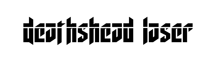 Deathshead Laser  Скачать бесплатные шрифты