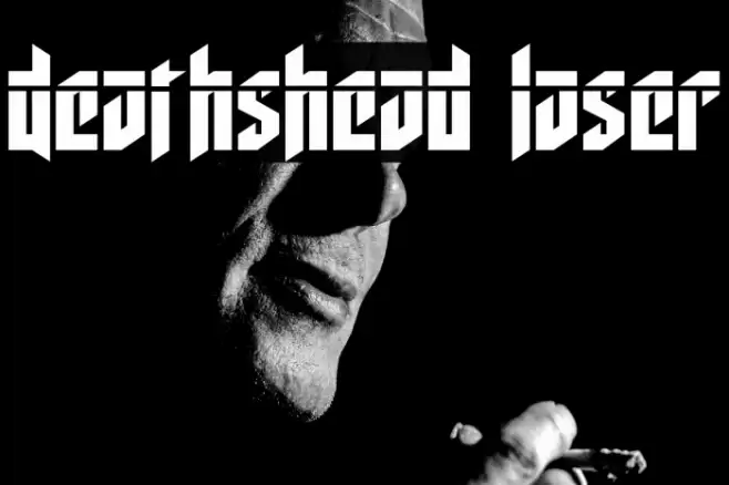 Deathshead Laser Font examples