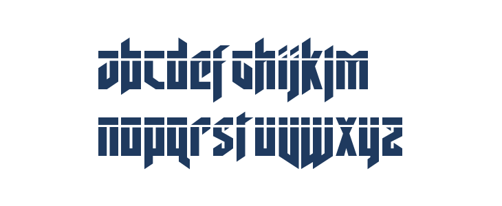 Deathshead Laser Lowercase