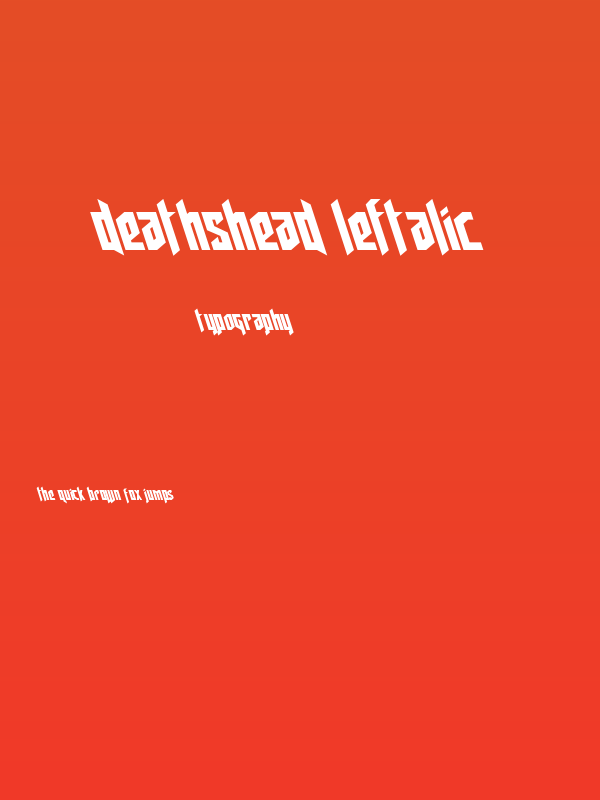 Deathshead Leftalic Poster