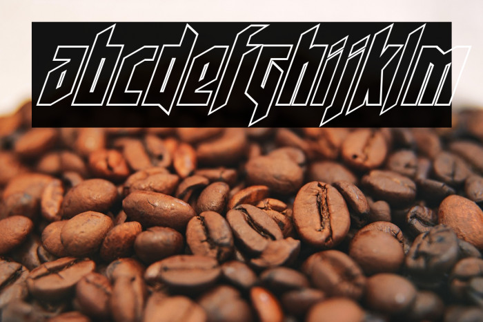 Deathshead Outline Italic Example 3