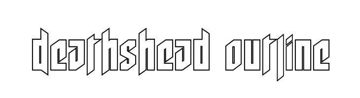Deathshead Outline  Free Fonts Download