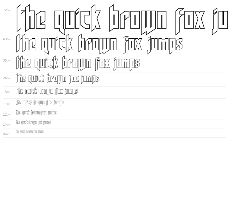 Deathshead Outline Waterfall