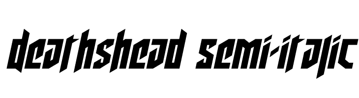 Deathshead Semi-Italic  Descarca Fonturi Gratis