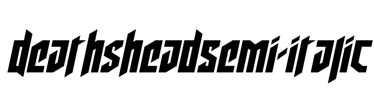 Deathshead Semi-Italic  font caratteri gratis