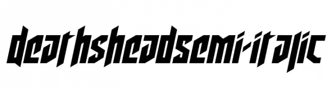 Deathshead Semi-Italic  免费字体下载