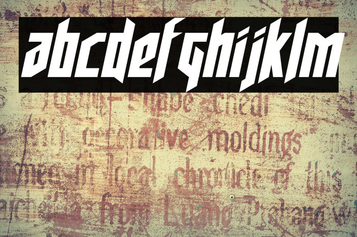 Deathshead Semi-Italic Example 3