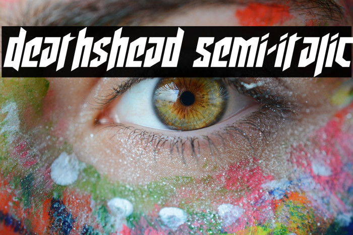 Deathshead Semi-Italic Example 1