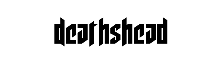 Deathshead  Скачать бесплатные шрифты