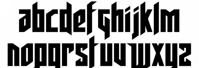 Deathshead フォント 大文字