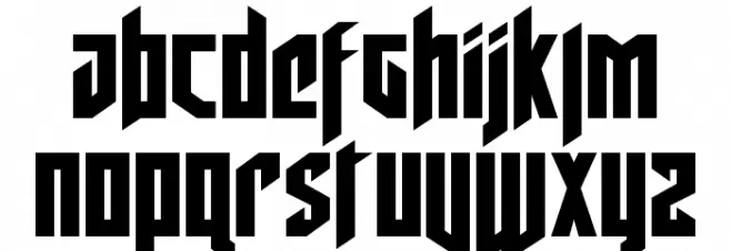 Deathshead Шрифта строчной