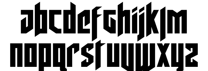 Deathshead Font LOWERCASE