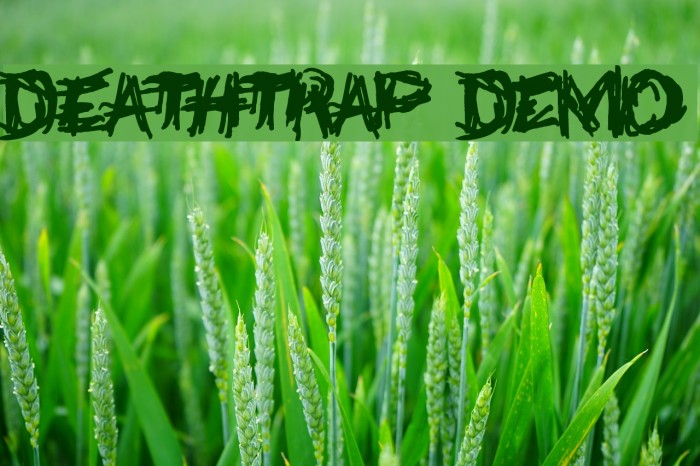 Deathtrap DEMO Font examples