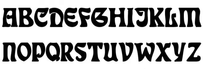 DeauvilleSSK Bold 字体 大写