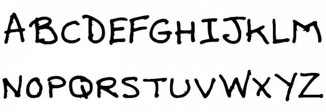 Debbie-Alternate Шрифта ВЕРХНИЙ