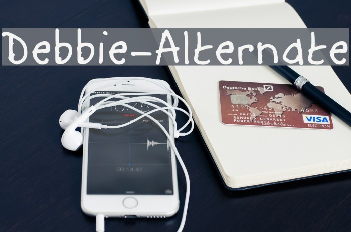 Debbie-Alternate Font examples