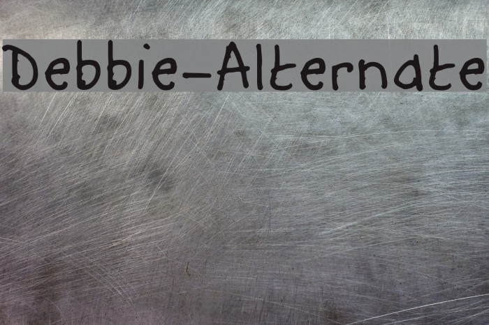 Debbie-Alternate Font examples