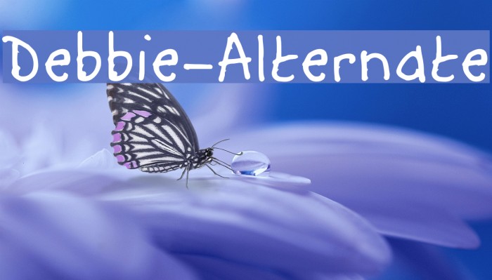 Debbie-Alternate Font examples
