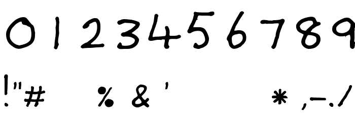 Debbie-Normal Font OTHER CHARS