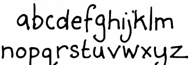Debbie-Normal خط أحرف صغيرة