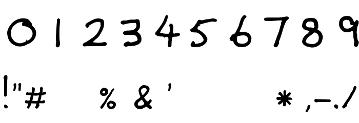 Debbie-Optional Font OTHER CHARS