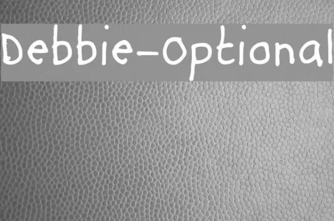 Debbie-Optional Font examples