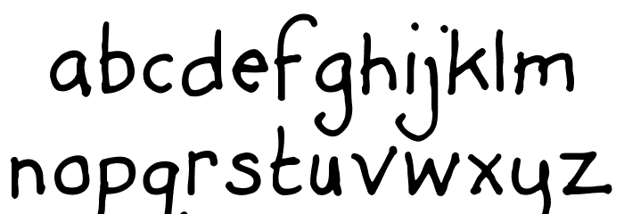 Debbie-Optional Font LOWERCASE