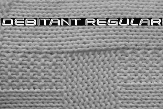 Debitant Regular Font examples