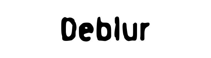 Deblur  Frei Schriftart Herunterladen