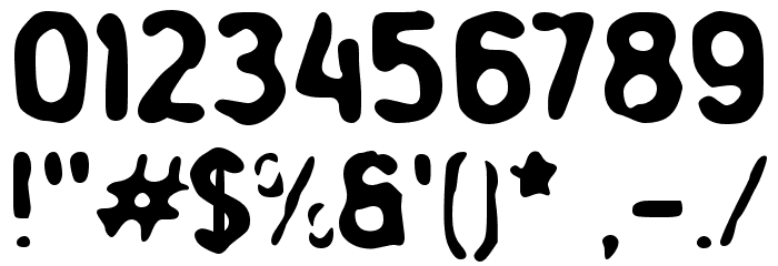 Deblur Font OTHER CHARS