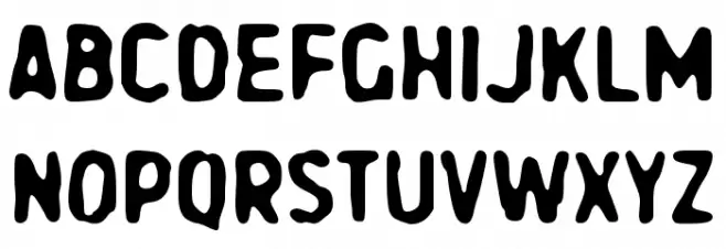 Deblur Schriftart Groß