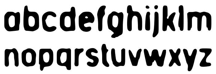 Deblur Font LOWERCASE