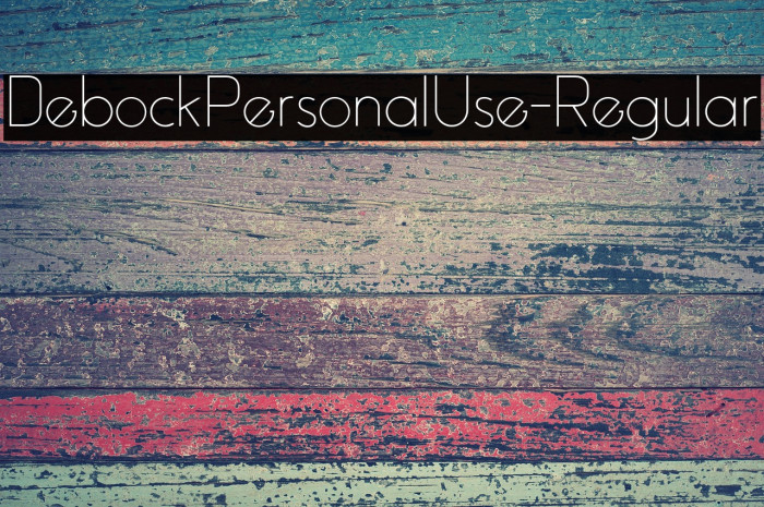 DebockPersonalUse-Regular Example 1